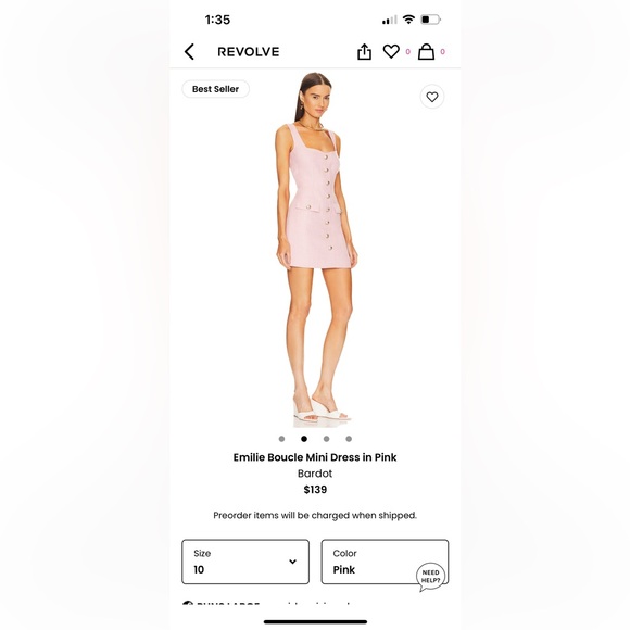 Revolve dress, brand new in package size 10 - Picture 1 of 5